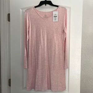 Lauren James Pink Knee-Length Long Sleeve Sheath Dress